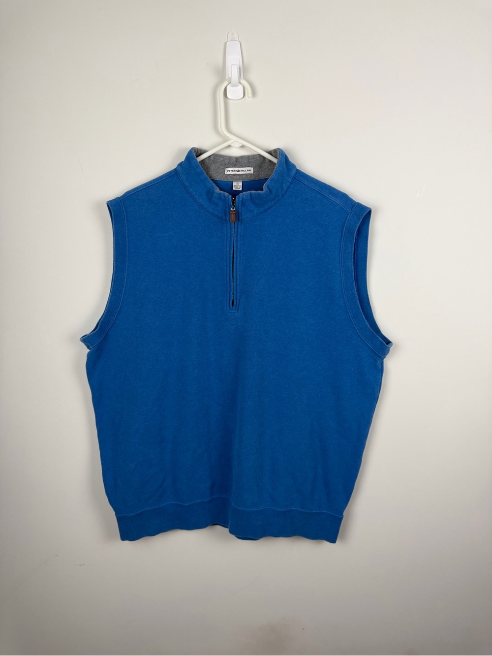 Peter Millar Royal Blue Sleeveless Zip Sweater Vest